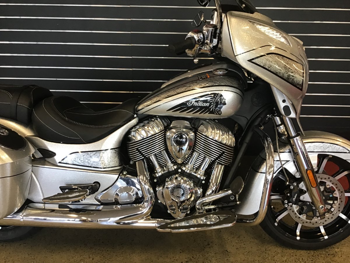 2018 Indian Chieftain Elite For Sale at MCA Auburn, NSW (Silver