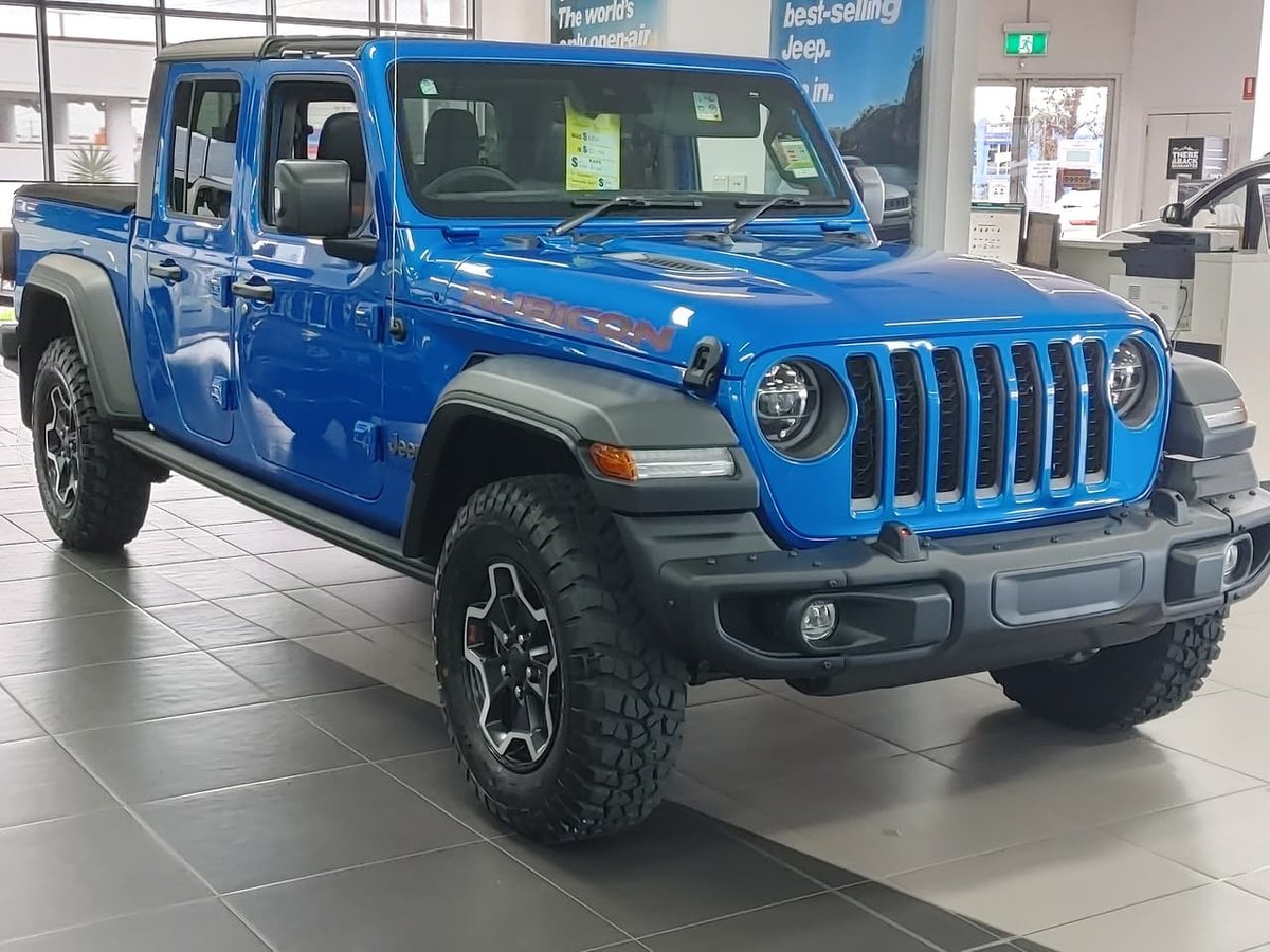 21 Jeep Gladiator Rubicon Jt My21 V2 4x4 On Demand For Sale In Hoppers Crossing Vic Drive Type Hydro Blue Werribee Automotive Group
