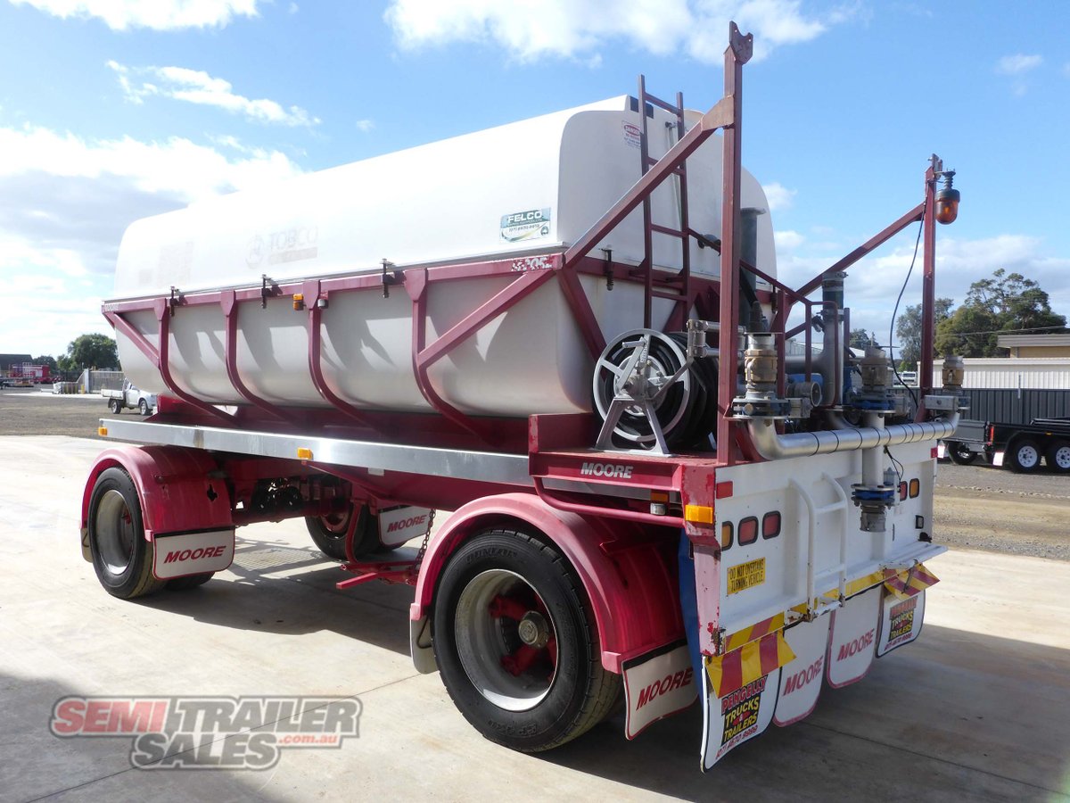 2006 Moore 12,000 Litre Water Tanker Super DOG Trailer For Sale in