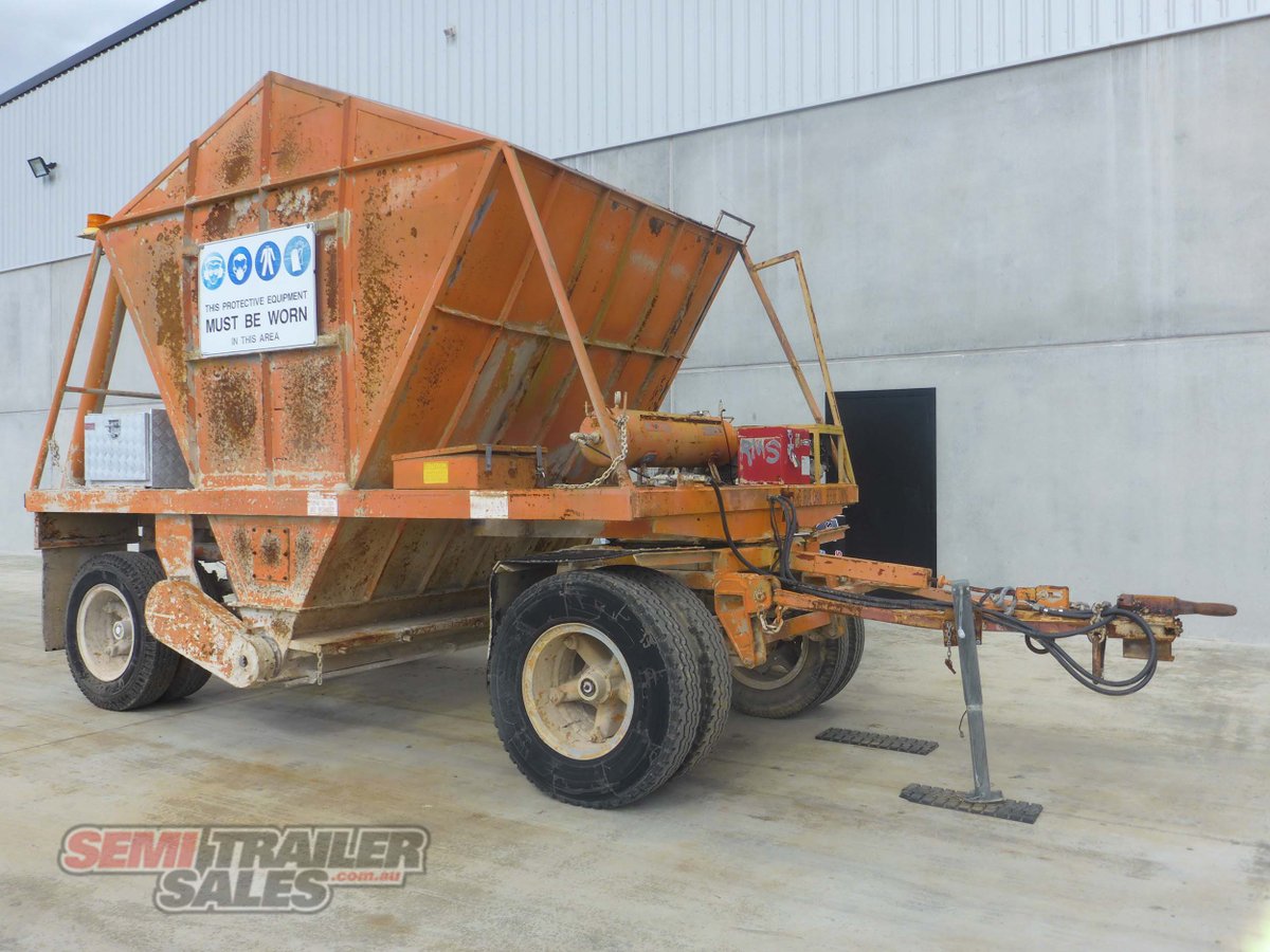 1980 Abeson Lime Spreader DOG Trailer For Sale in Epsom, Bendigo Semi