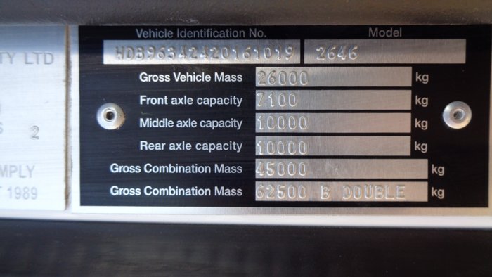 2017 Mercedes-Benz 2646 Actros LS Prime Mover White