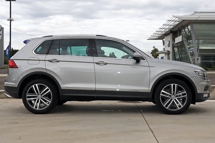 2019 Volkswagen Tiguan 162TSI Highline 5N MY19.5 Four Wheel Drive Silver