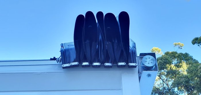 2020 HINO 300 SERIES 921 CUSTOM CHIPPER TIPPER null null White