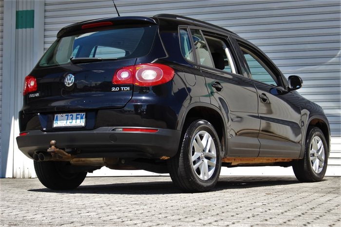 2008 Volkswagen Tiguan 103TDI 5N Four Wheel Drive Black