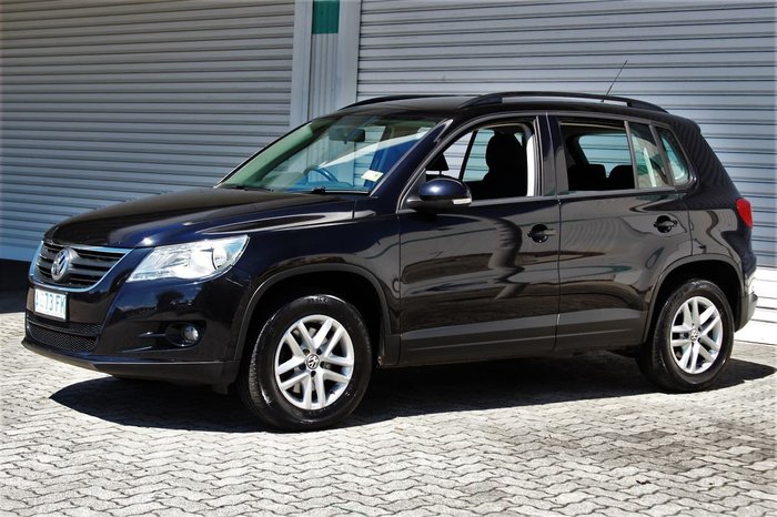 2008 Volkswagen Tiguan 103TDI 5N Four Wheel Drive Black