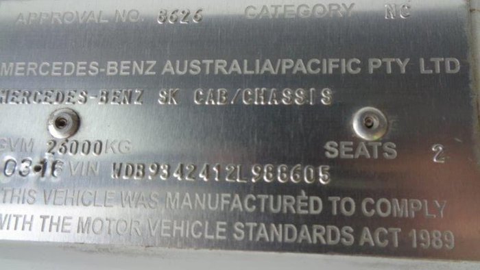 2016 MERCEDES-BENZ 2655 White