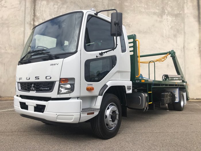 2020 FUSO FIGHTER 1224 LWB - ALLISON AUTO BIN LIFTER IN BUILD White