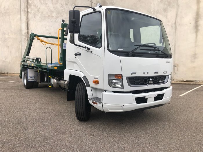 2020 FUSO FIGHTER 1224 LWB - ALLISON AUTO BIN LIFTER IN BUILD White