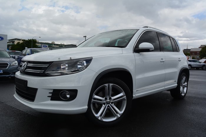 2015 Volkswagen Tiguan 155TSI R-Line 5N MY15 Four Wheel Drive White
