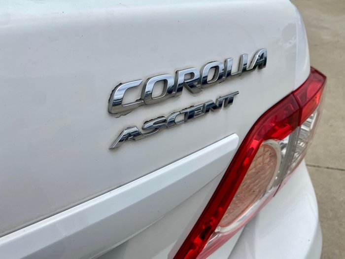 2012 Toyota Corolla Ascent ZRE152R Glacier White