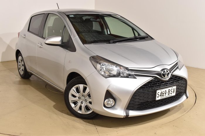 2015 Toyota Yaris SX NCP131R Silver Pearl