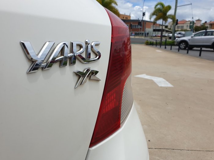 2008 Toyota Yaris YR NCP90R MY09 Snow Cap White