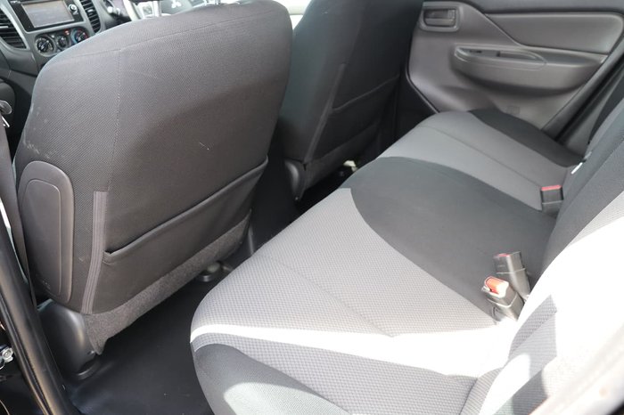 2017 Mitsubishi Triton GLX MQ MY17 4X4 Dual Range Black