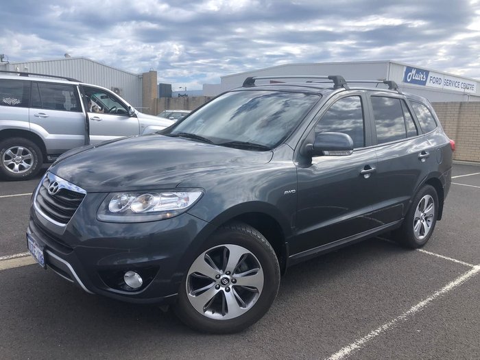 2012 Hyundai Santa Fe Elite CM MY12 4X4 On Demand Grey