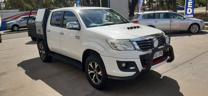 2014 Toyota Hilux Black Limited Edition KUN26R MY14 4X4 Dual Range GLACIER WHITE