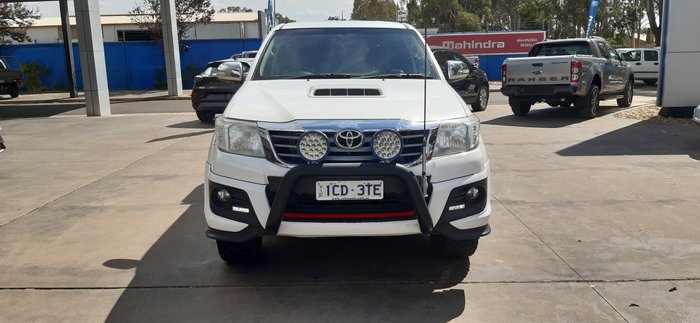 2014 Toyota Hilux Black Limited Edition KUN26R MY14 4X4 Dual Range GLACIER WHITE