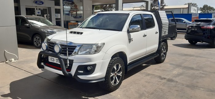 2014 Toyota Hilux Black Limited Edition KUN26R MY14 4X4 Dual Range GLACIER WHITE
