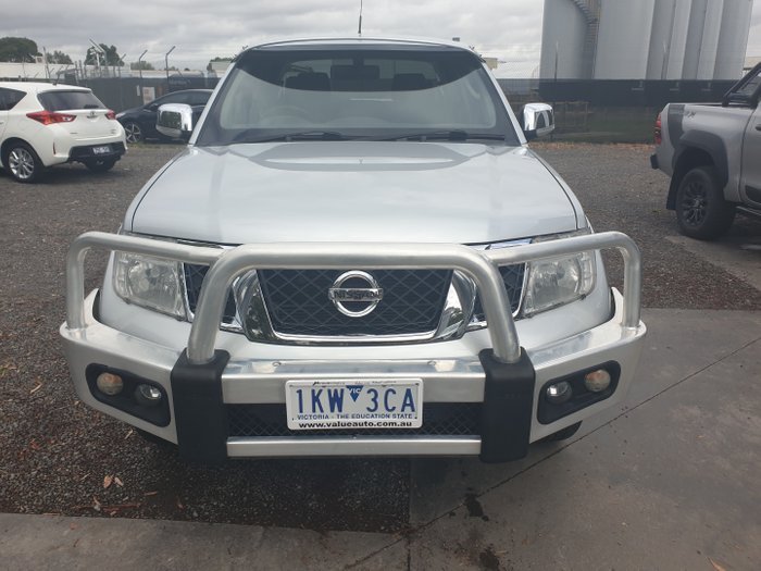2012 Nissan Navara ST-X D40 Series 5 4X4 SILVER OR CHROM